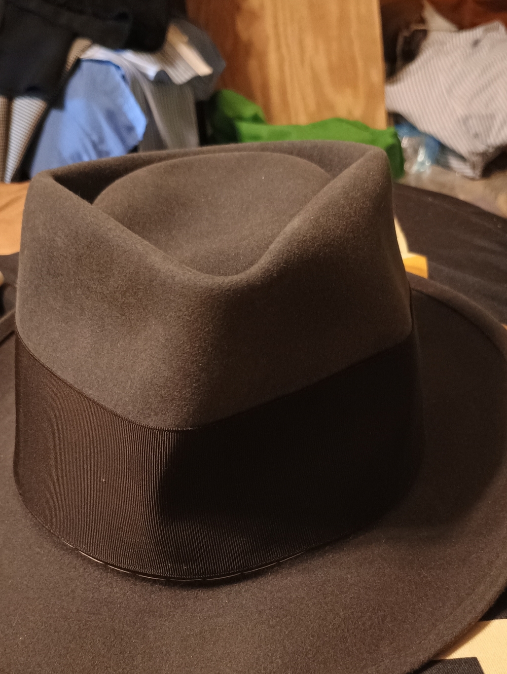 Stetson Black and Brown Men's Hat Bag